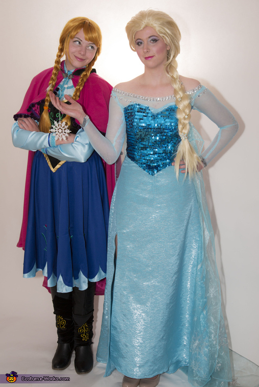 Frozen Sisters Anna and Elsa Costumes