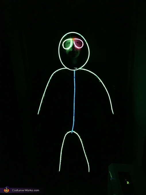 Glow in the dark Stick Figure Costume