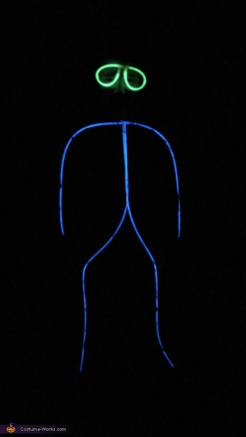 homemade glow stick costume