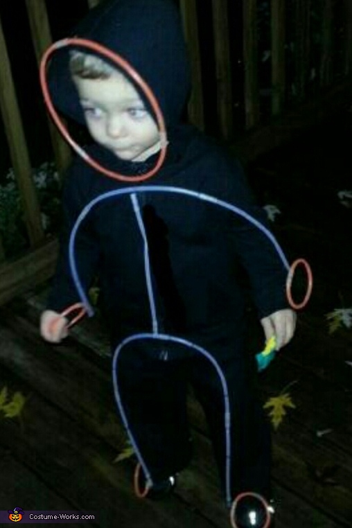 homemade glow stick costume