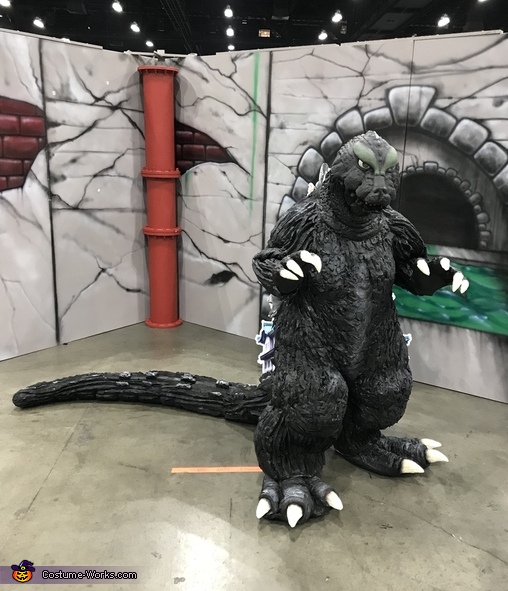 Homemade Godzilla Costume