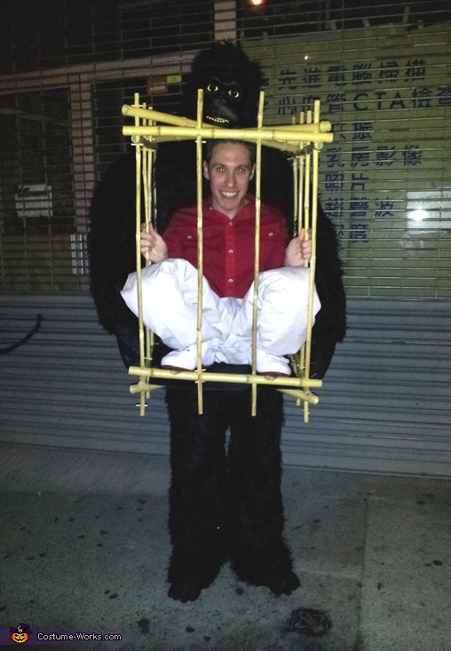 Gorilla Man in a Cage Costume
