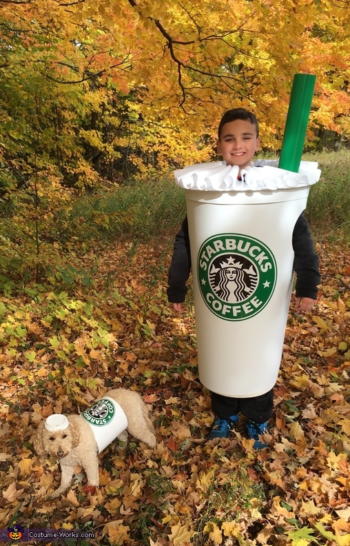 Grande Frappuccino and Short Puppuccino Costume