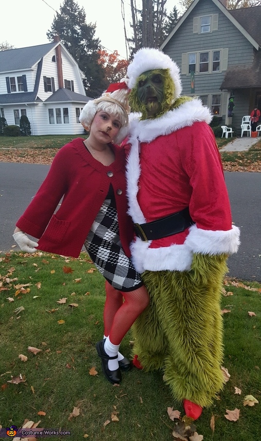 The Grinch Santa Open Face Boys Costume