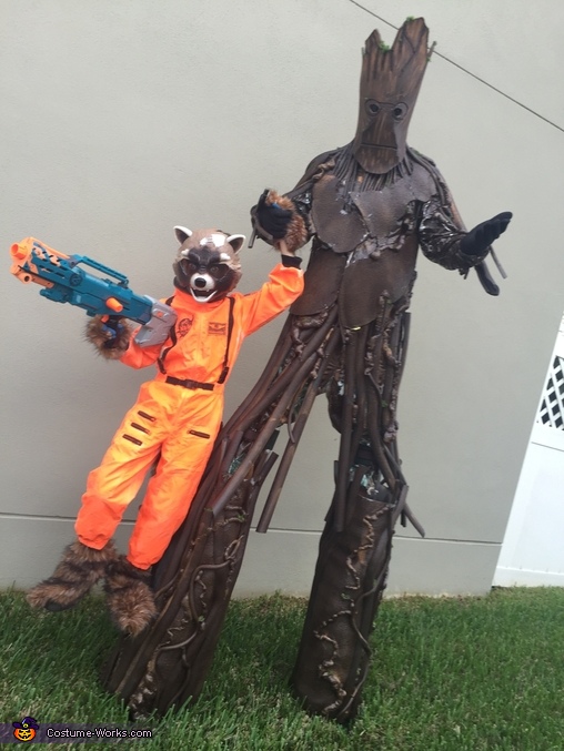 Groot and Rocket Costume