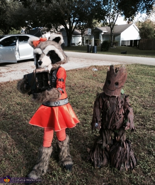 Groot and Rocket Costume