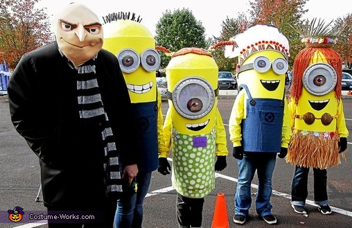 Gru and his Minions Group Costume