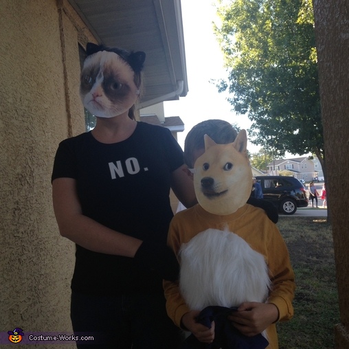 Grumpy Cat and Doge Costume