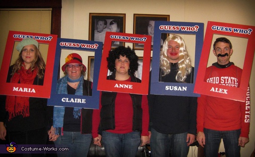 Guess Who Characters Group Costume