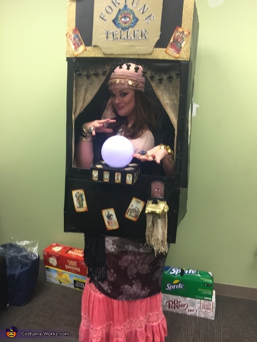 Gypsy Fortune Teller in a Booth Costume