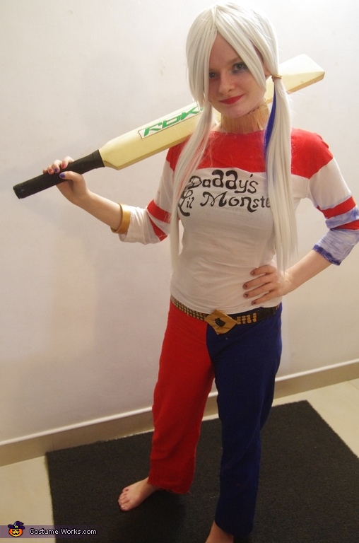 Kids Girl Harley Quinn Costume Suicide Squad Cosplay Set Halloween