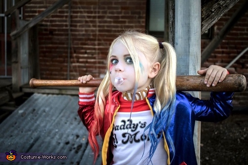 Harley Quinn Girl's Halloween Costume