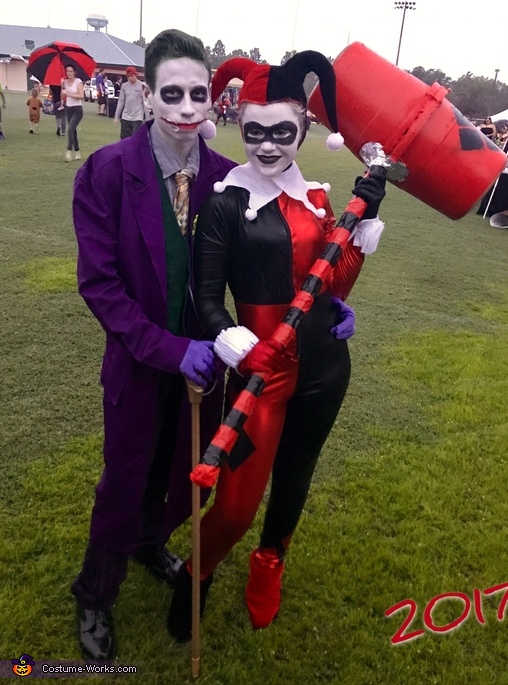 Harley Quinn And Joker Couple Halloween Costume Mind