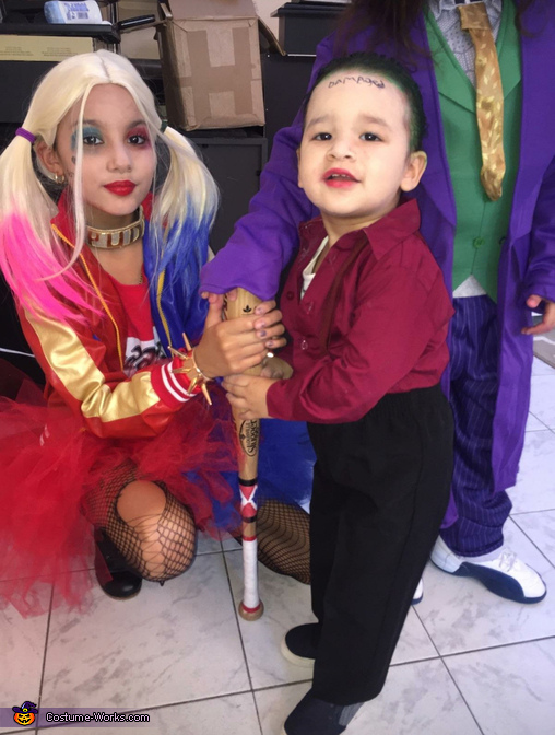 Harley Quinn and Joker Kids Halloween Costume | Easy DIY Costumes
