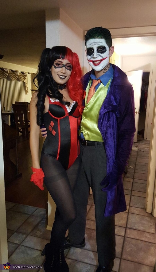 Déguisement Couple Harley Quinn et Joker DIY