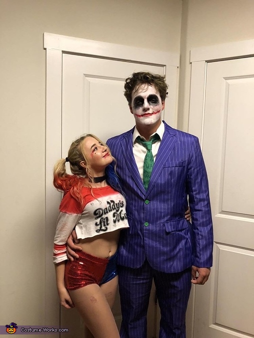 Suicide Squad Harley Quinn and the Joker Couple Costume ...