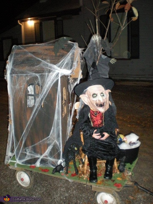 Haunted House and Witch Costume