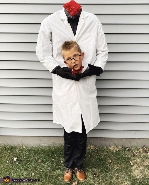 DIY Headless Scientist Boy's Costume