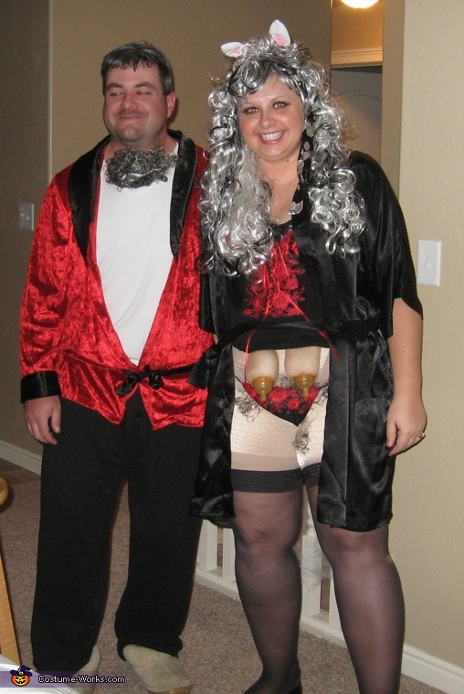 Hef and his Gray Hare Couples Costume