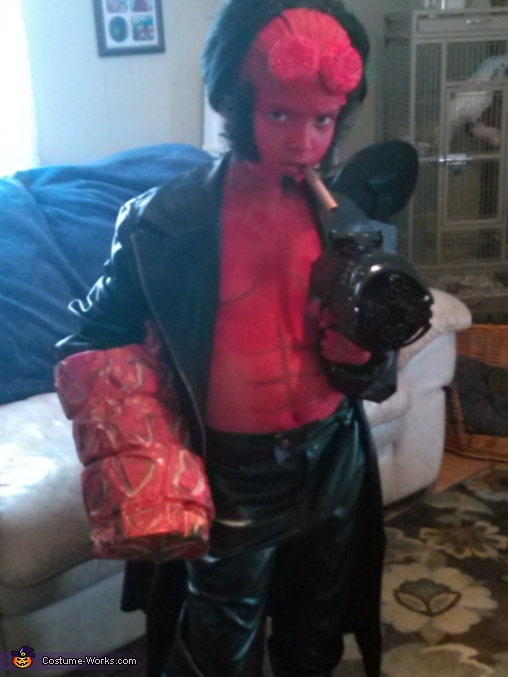 Homemade Hellboy Costume