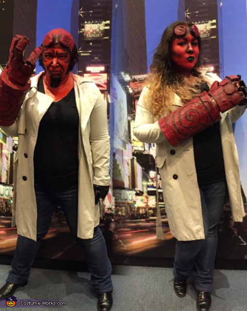 Hellgirl and Hellboy Costume