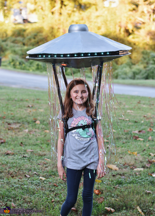 Hiker being abducted by a UFO Costume