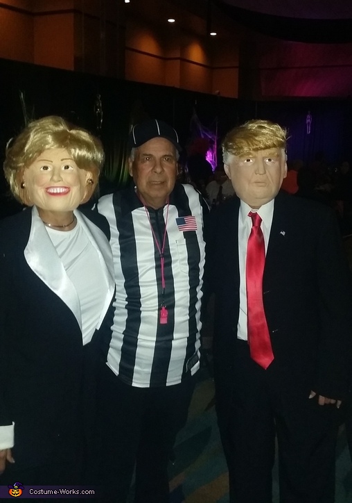 Hillary, Trump and Referee Costume