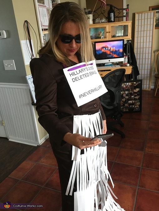 Hillary's Deleted Emails Costume