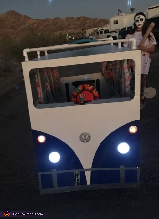 Hippie in a Bus Costume