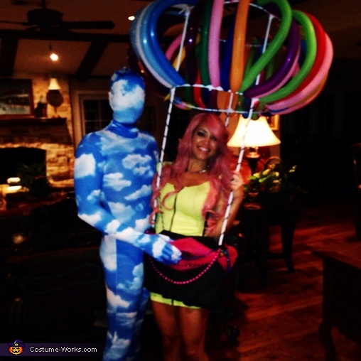 Hot Air Balloon and Blue Sky Couples Costume