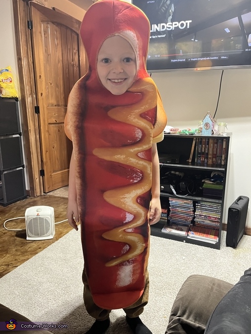 Hot Dog Boy Costume