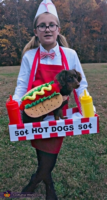 Hot Dog Vendor Costume