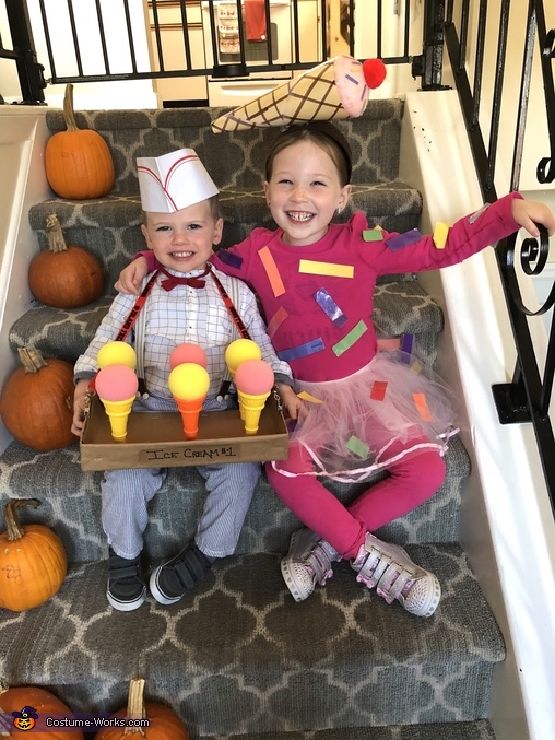 Ice Cream Man and Ice Cream Cone Costume