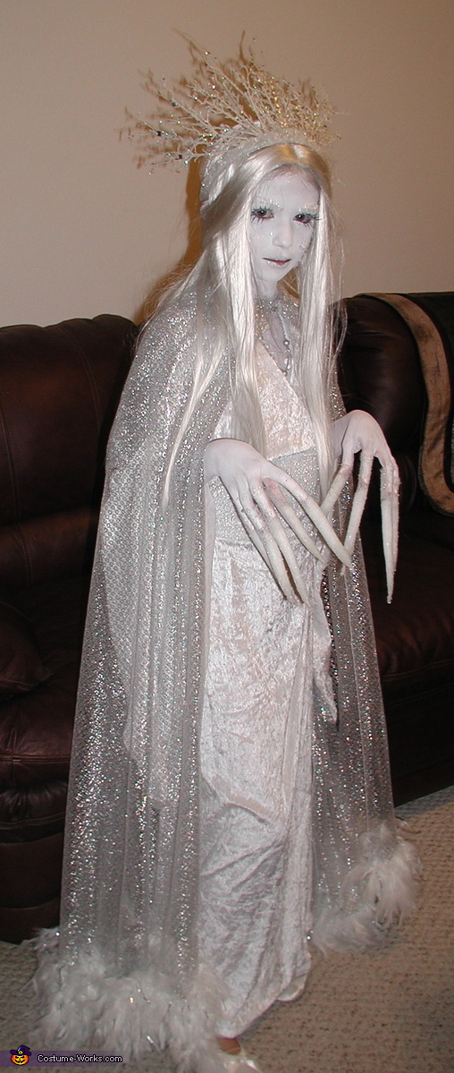 Homemade Ice Queen Costume for Girls