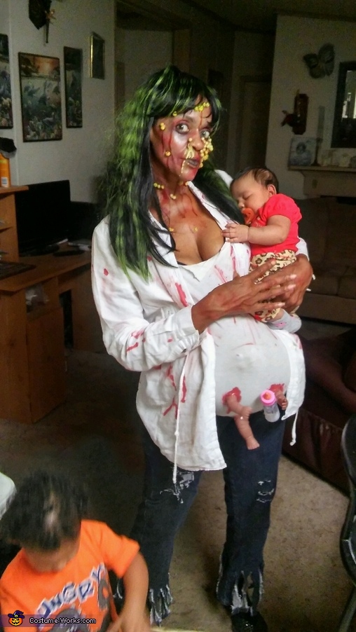 Infected Pregnant Zombie Costume