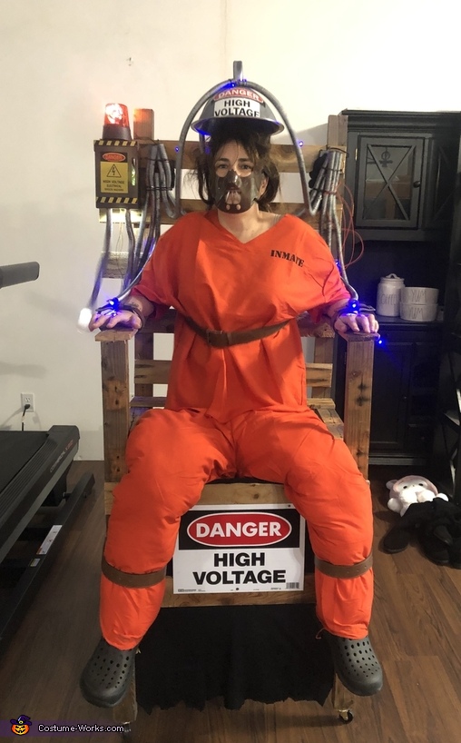 Inmate in Electric Chair Costume
