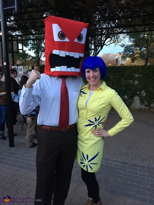 Inside Out Anger and Joy Couple Costume How to Tutorial