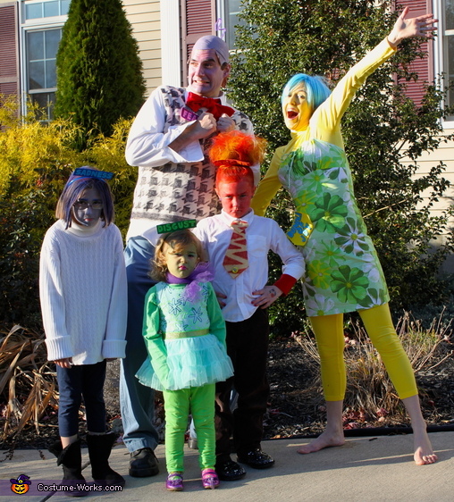 Inside Out Brought to Life Family Halloween Costume | Original DIY Costumes