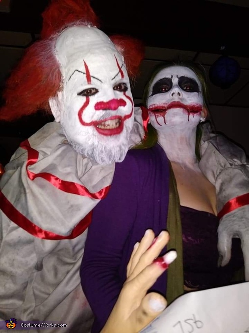 IT Clown and Female Joker Costume