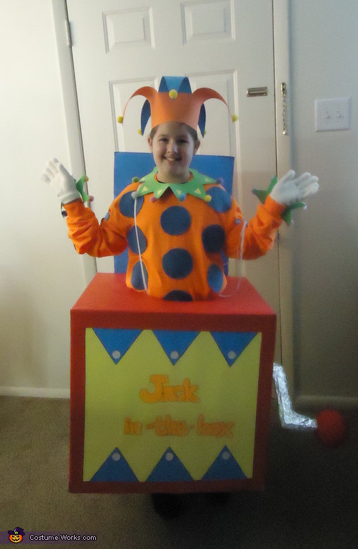 Jack in the Box Halloween Costume Head for Halloween Costume Kids