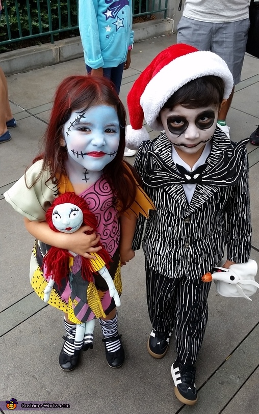 Jack and Sally Kids Halloween Costumes