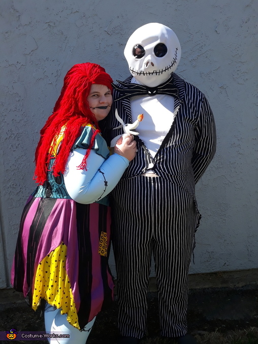 Jack and Sally with little Zero Costume