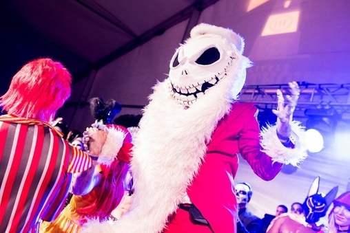 Jack Skellington a la Sandy Claws Costume