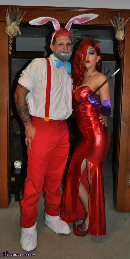 Jessica and Roger Rabbit Couple's Costume - Photo 2/5