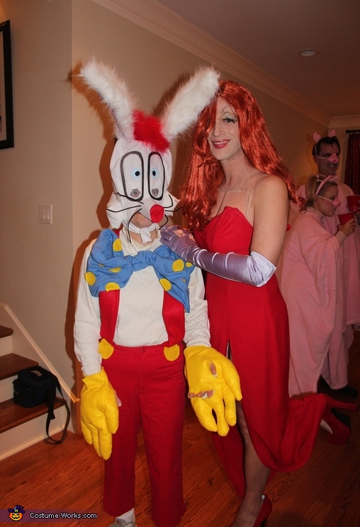 Jessica And Roger Rabbit Couples Halloween Costume Idea Step By Step Guide 