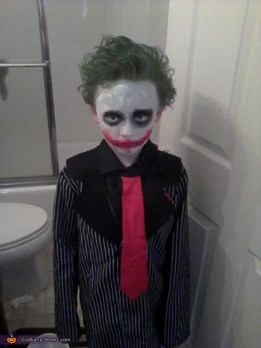 Joker Boy's Homemade Costume | No-Sew DIY Costumes