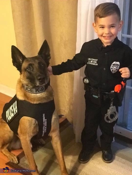Hauntlook K-9 Unit Dog Halloween Costume - Cool Police Canine T-Shirt for  Dogs 