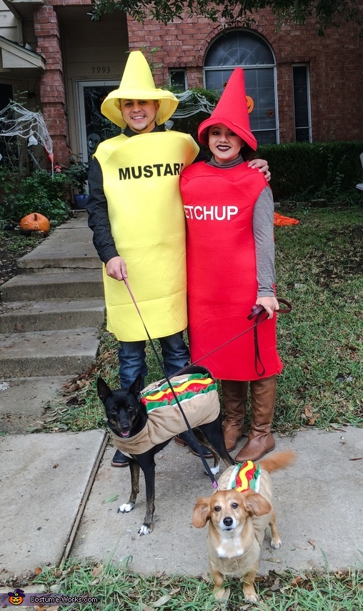 Ketchup Mustard and Hot Dogs Costume