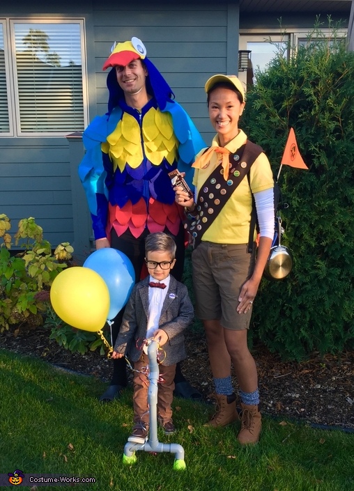 Kevin, Russell, and Carl Frederickson Family Costume | Unique DIY Costumes