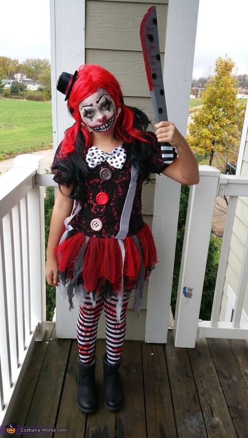 Killer Clown Girl Costume